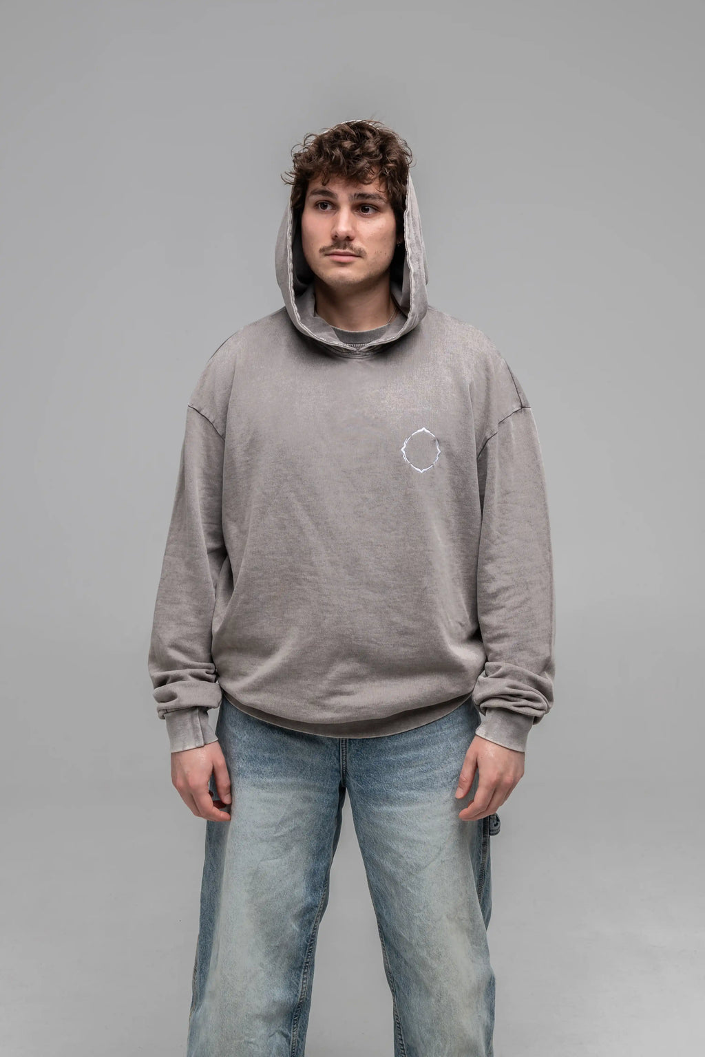 Hoodie Minimal Grey - Manas Festival Merch