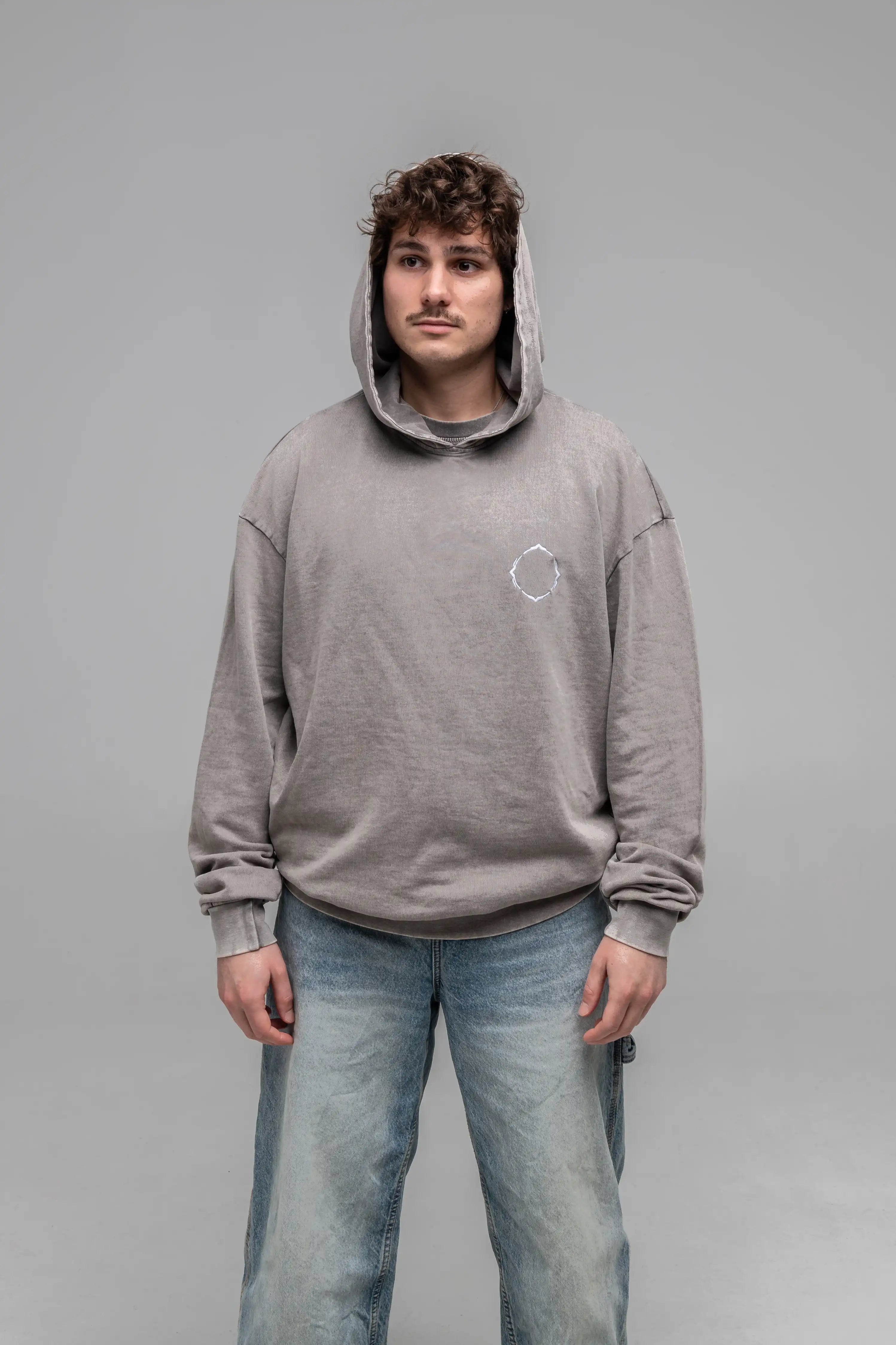 Hoodie Minimal Grey - Manas Festival Merch