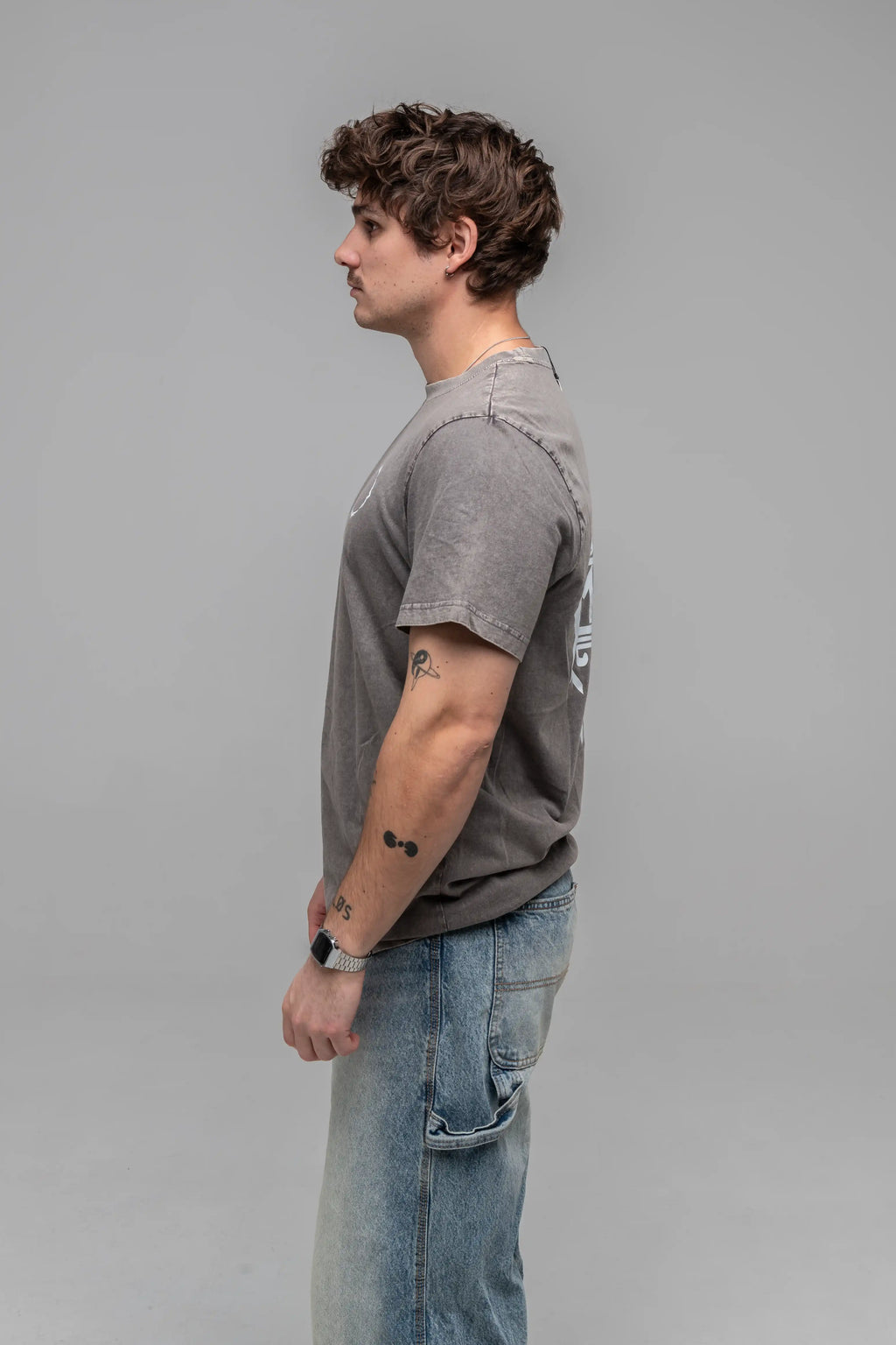 T-Shirt Grey Minimal - Manas Festival Merch