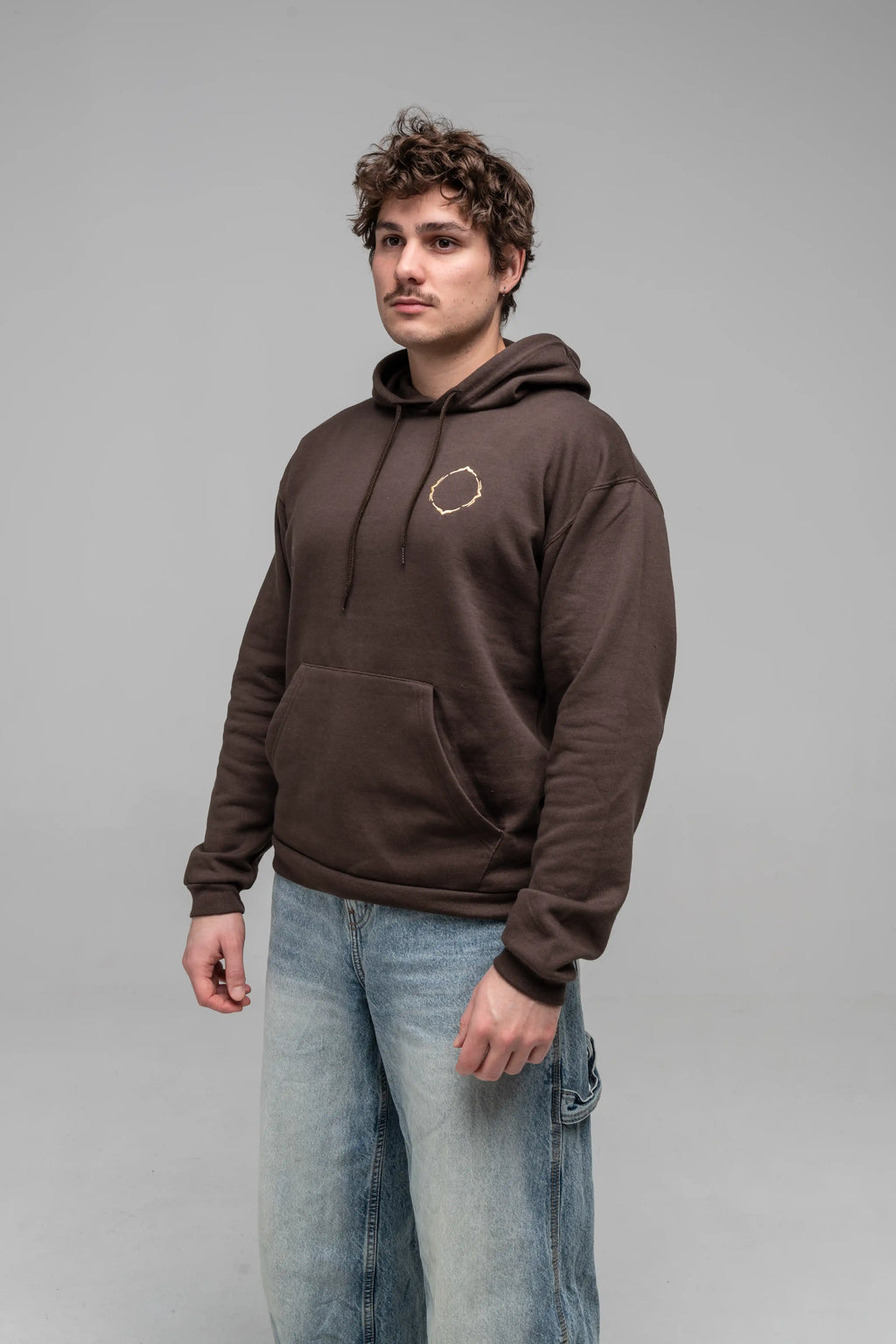 Hoodie Brown Minimal - Manas Festival Merch