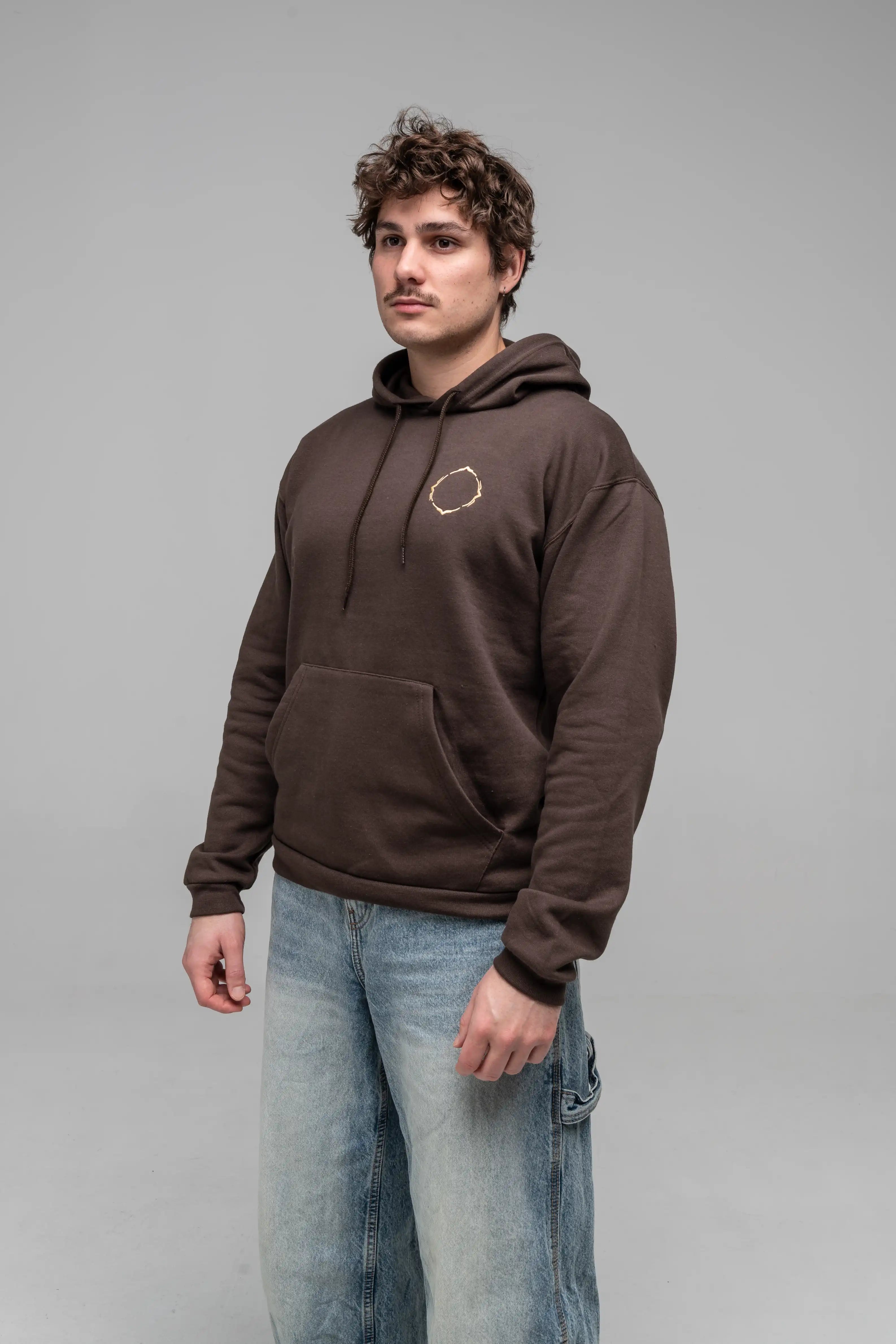 Hoodie Brown Minimal - Manas Festival Merch