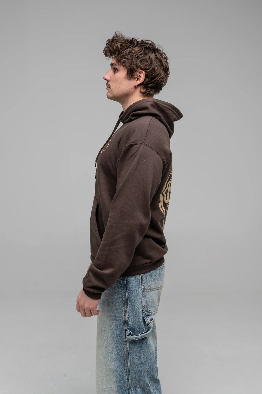 Hoodie Brown Minimal - Manas Festival Merch