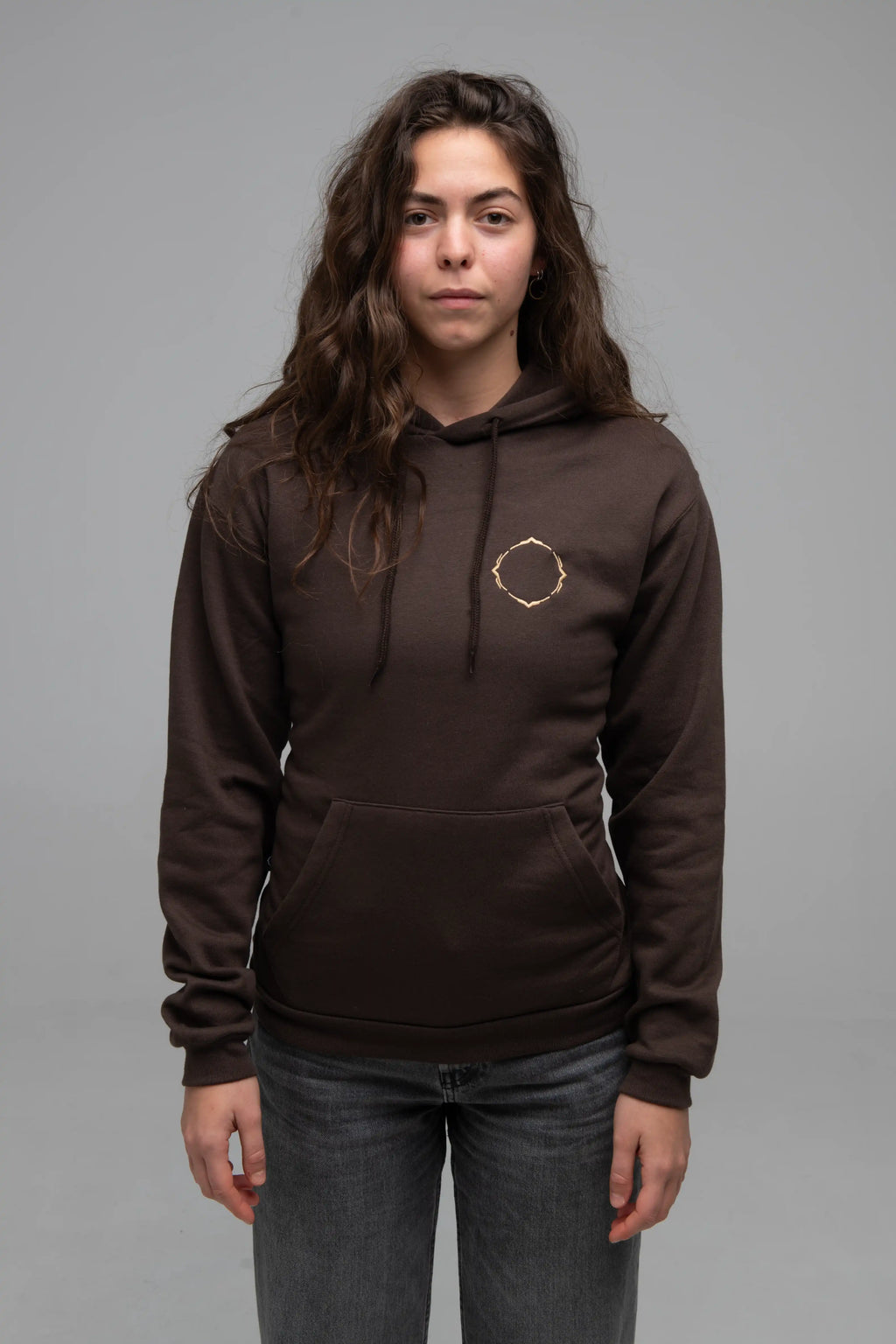 Hoodie Brown Minimal - Manas Festival Merch