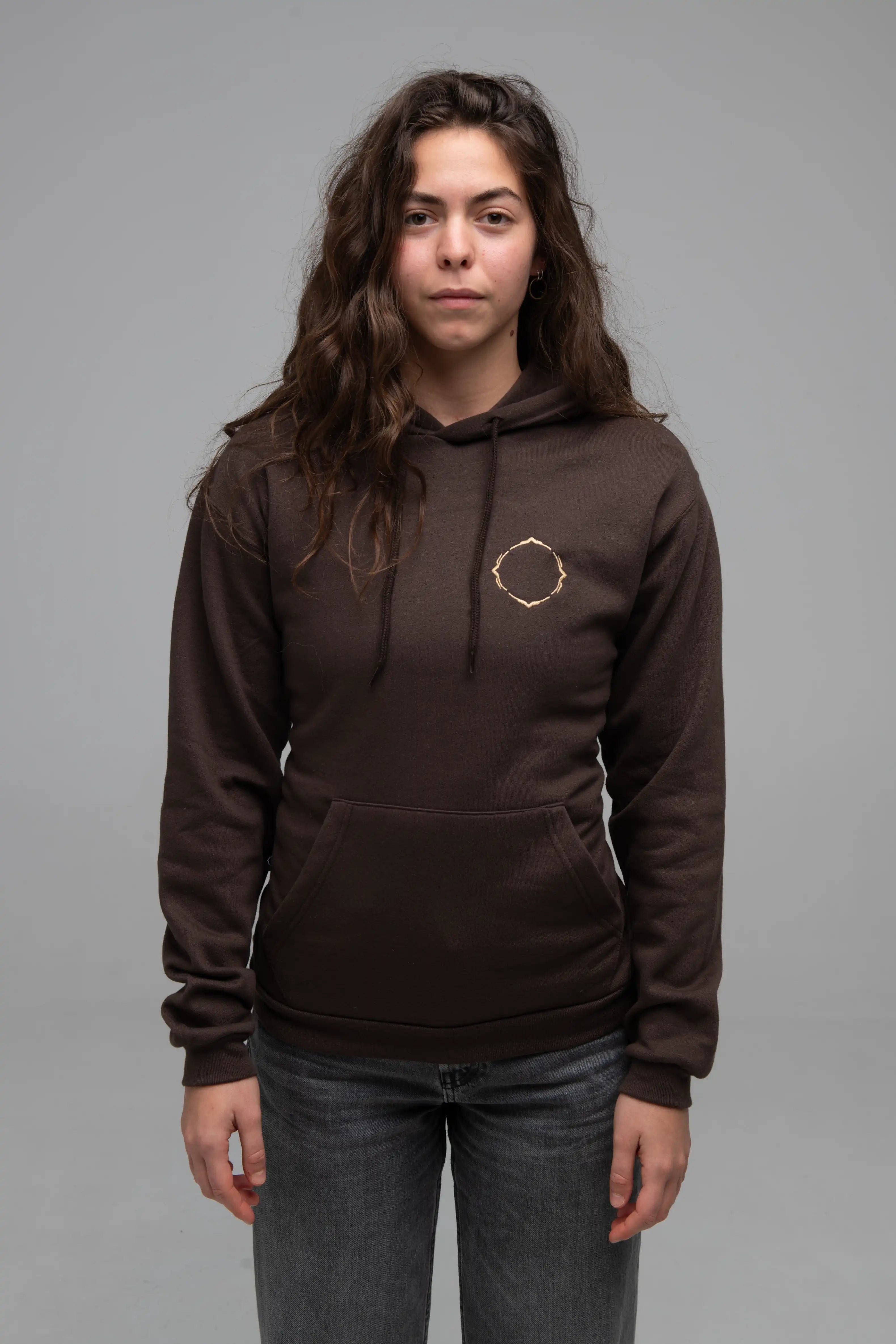 Hoodie Brown Minimal - Manas Festival Merch
