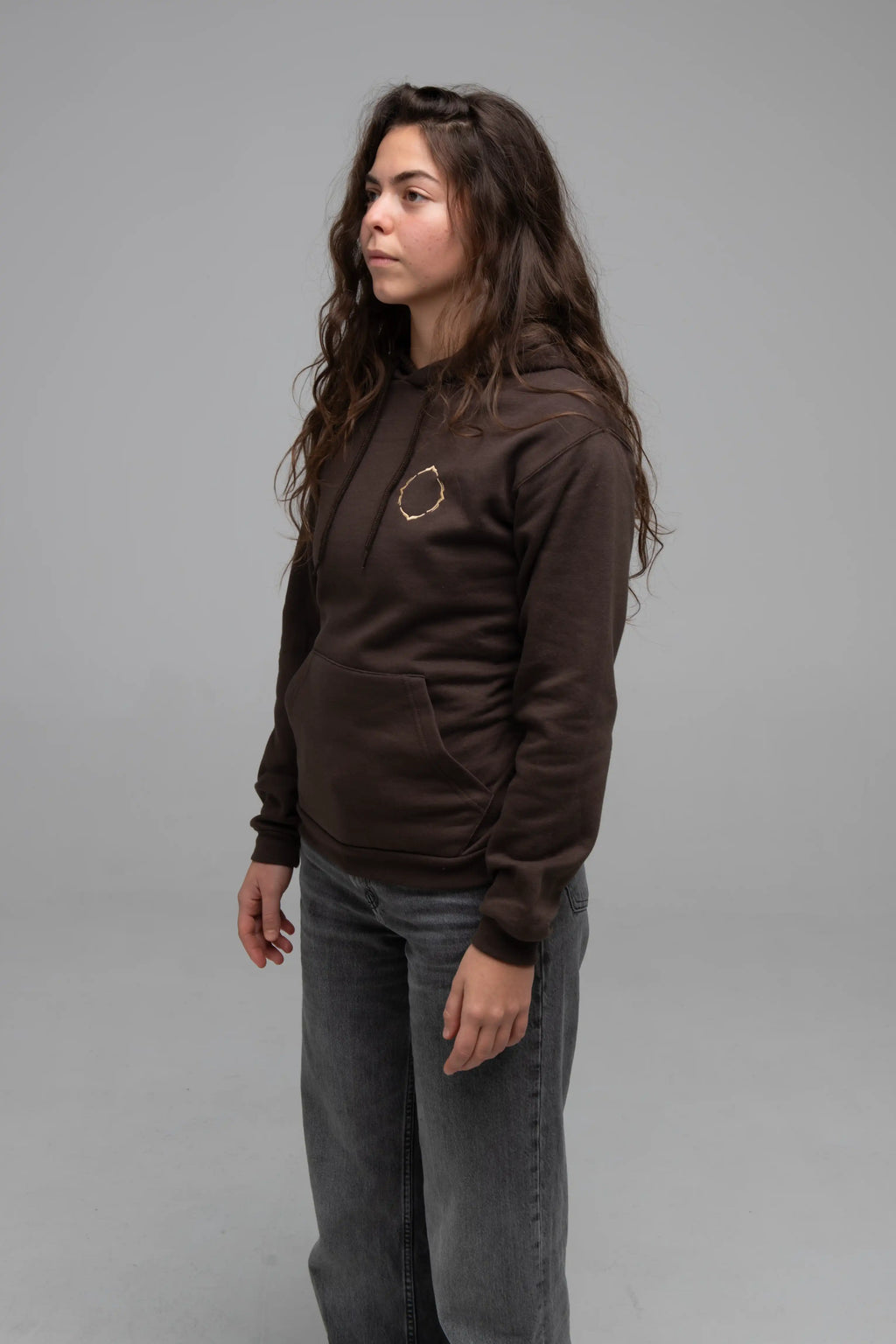 Hoodie Brown Minimal - Manas Festival Merch