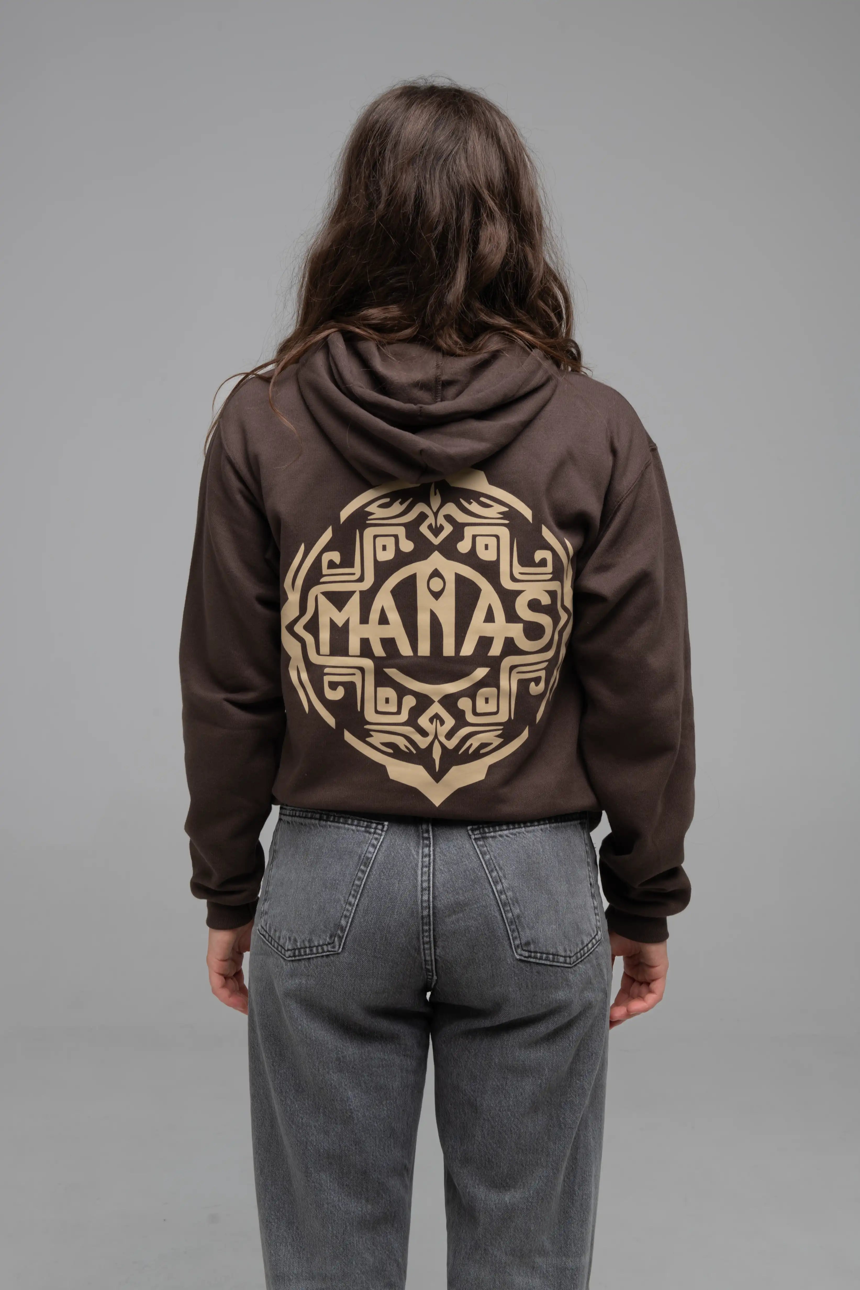 Hoodie Brown Minimal - Manas Festival Merch
