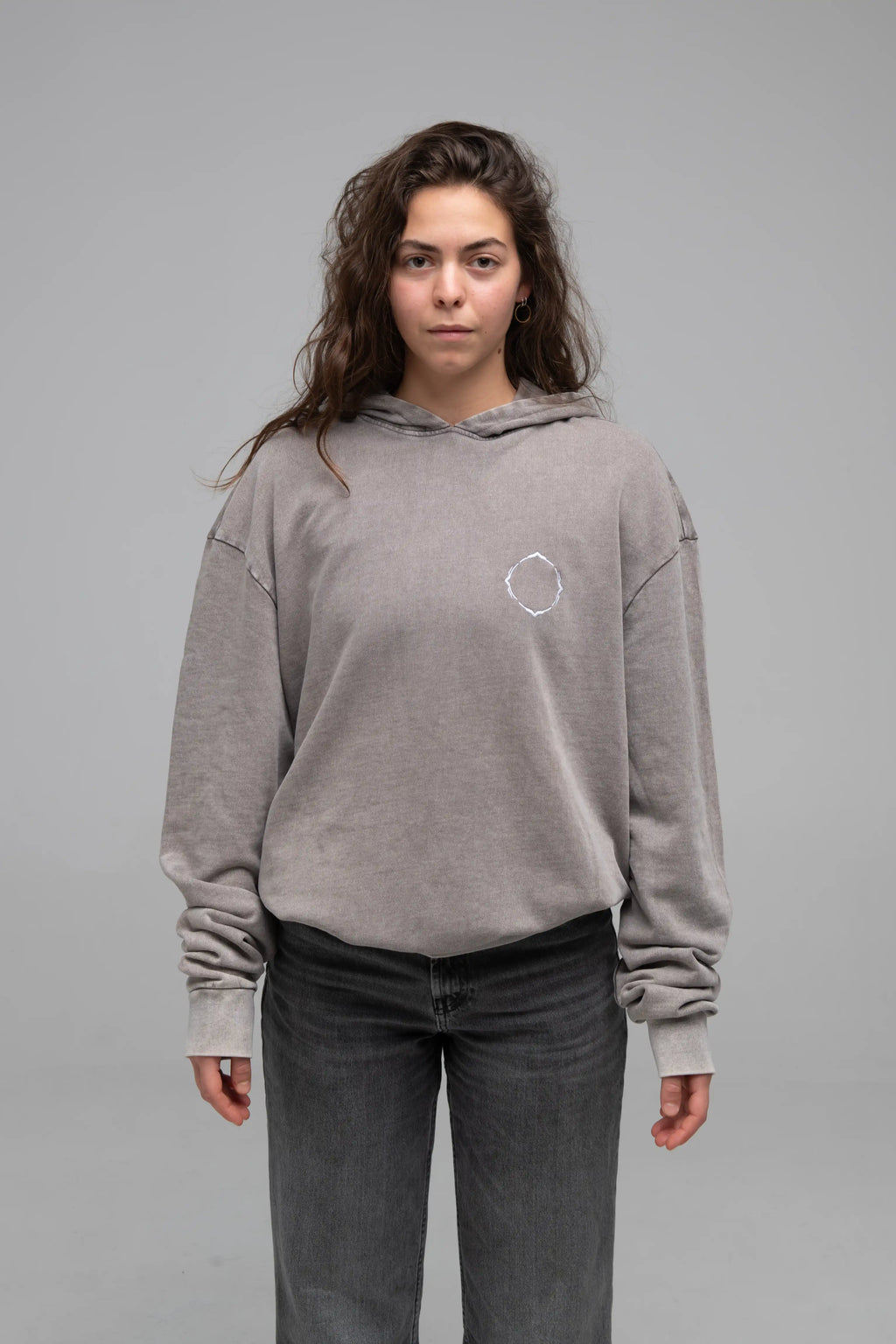 Hoodie Minimal Grey - Manas Festival Merch