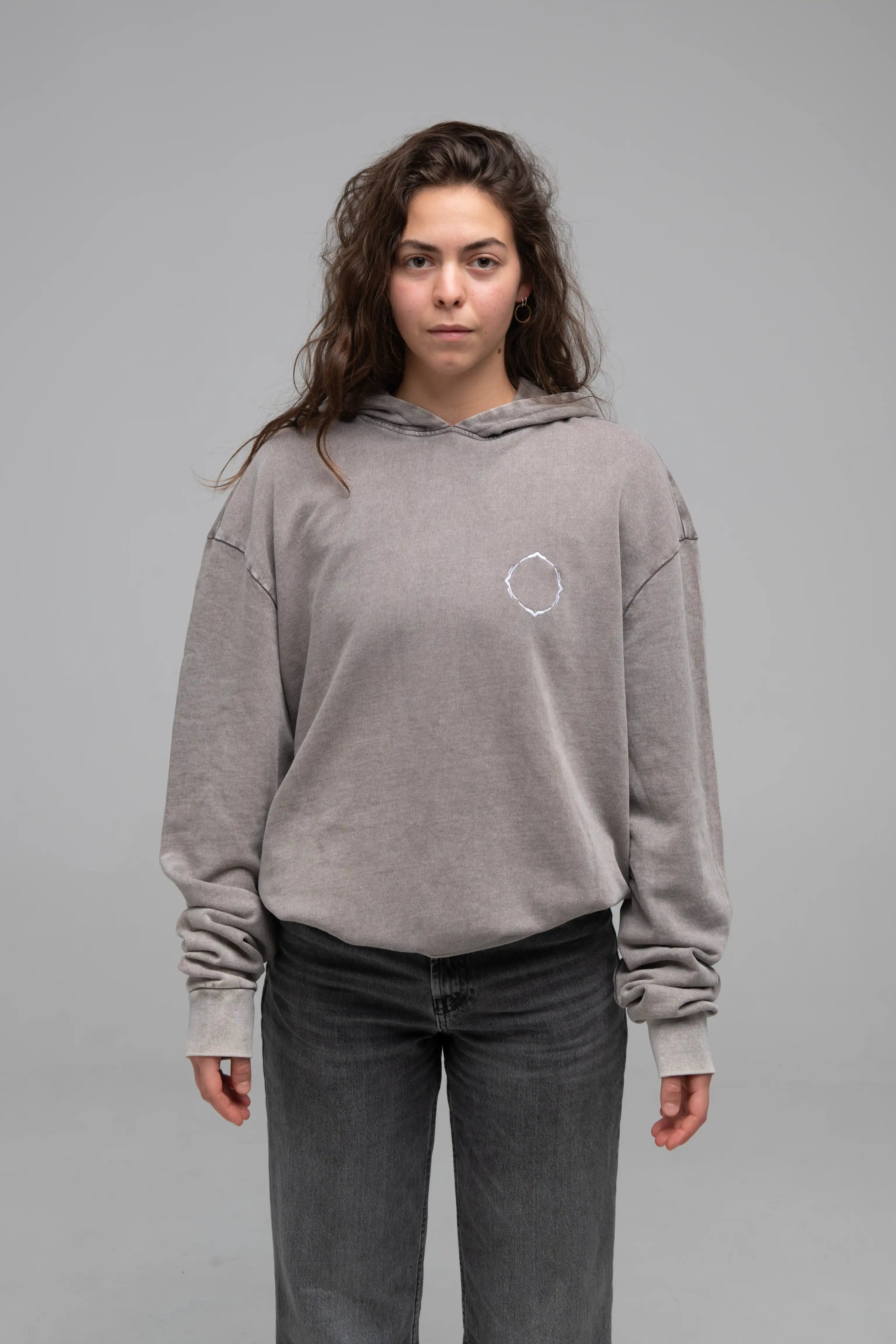 Hoodie Minimal Grey - Manas Festival Merch